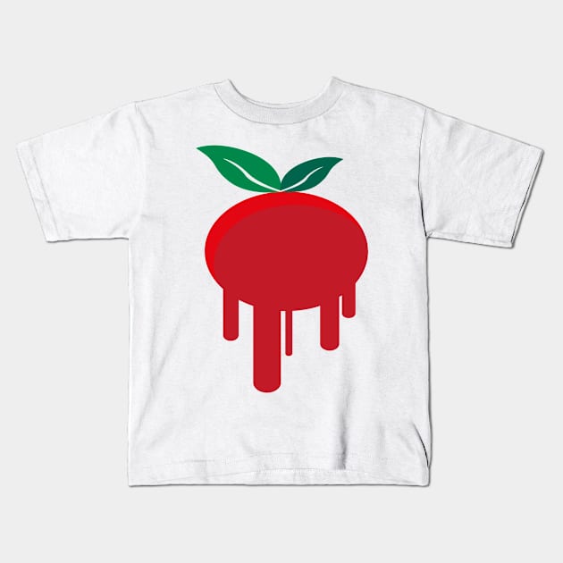 tomato splash Kids T-Shirt by FromBerlinGift